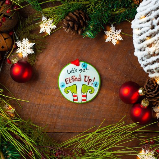 Nola Watkins Fun Round Hand Painted Ornament