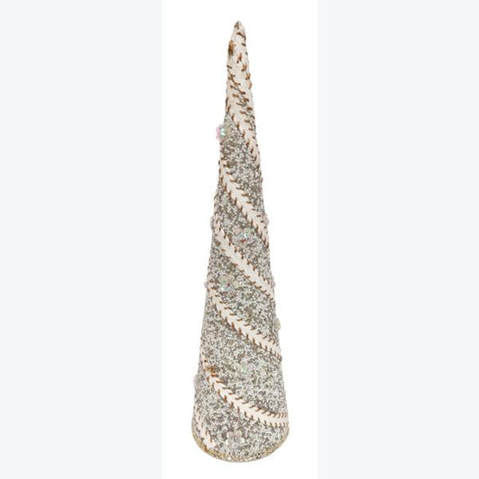 Bead & Stripe Cone Tree