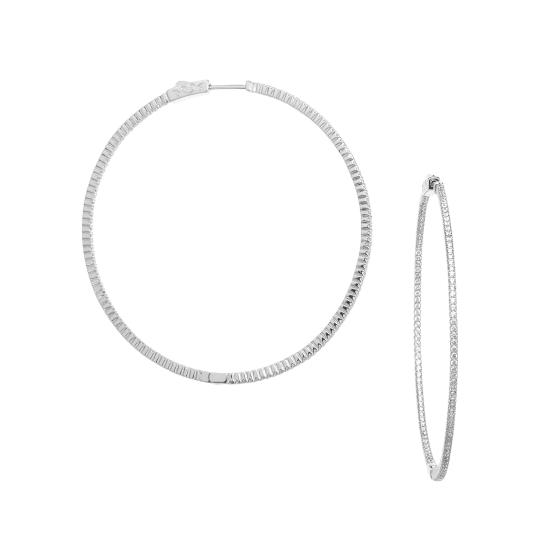 Sterling Half Hoop