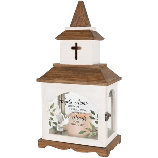 Lantern w/ Flameless LED Candle & Timer-Cardinal