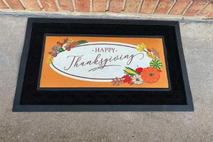 Happy Thanksgiving Doormat Insert