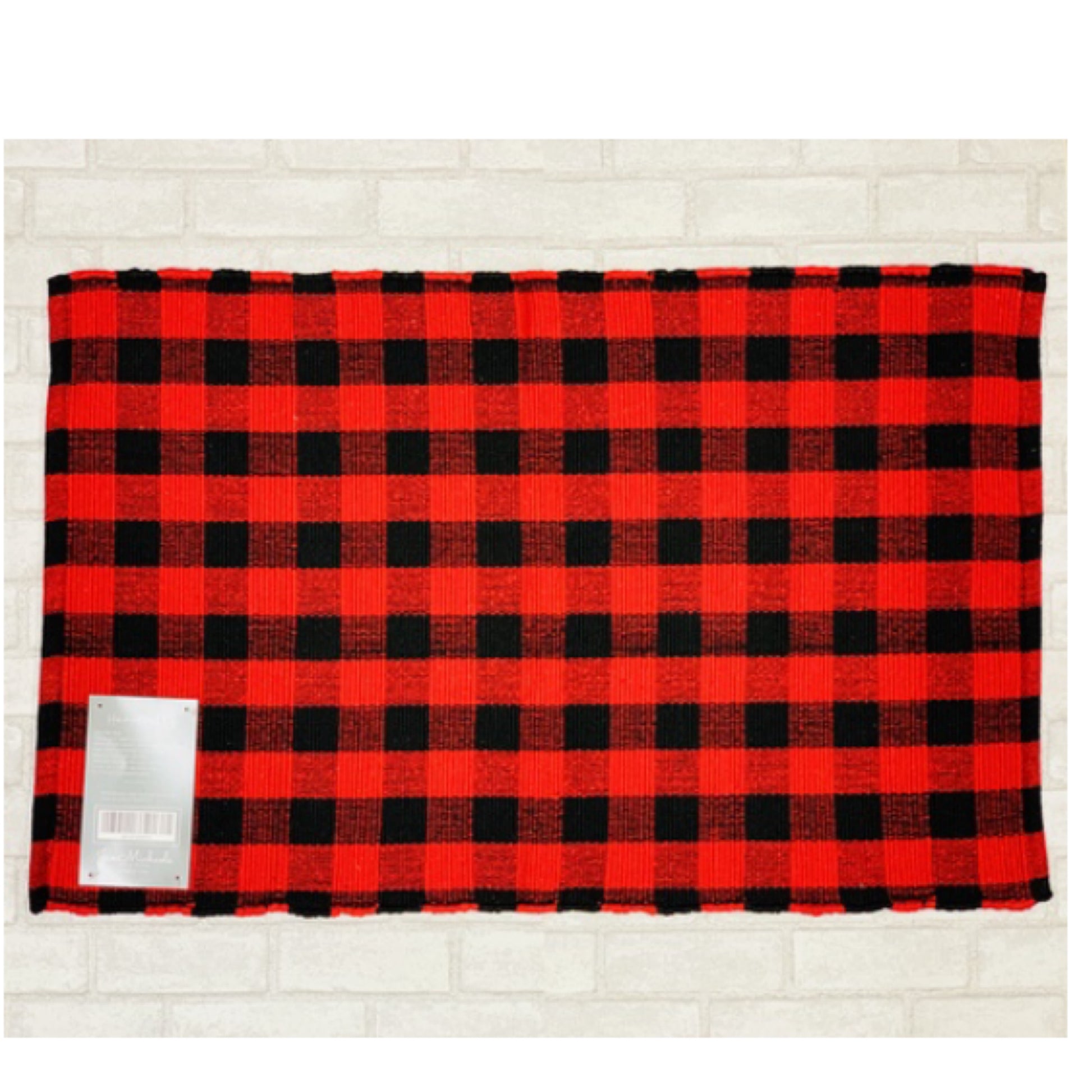 Red & Black Buffalo Base Mat