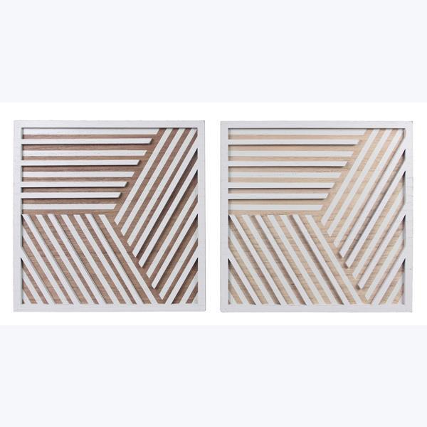 MDF & Wood Geometric Framed Wall & Tabletop Sign