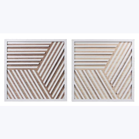 MDF & Wood Geometric Framed Wall & Tabletop Sign