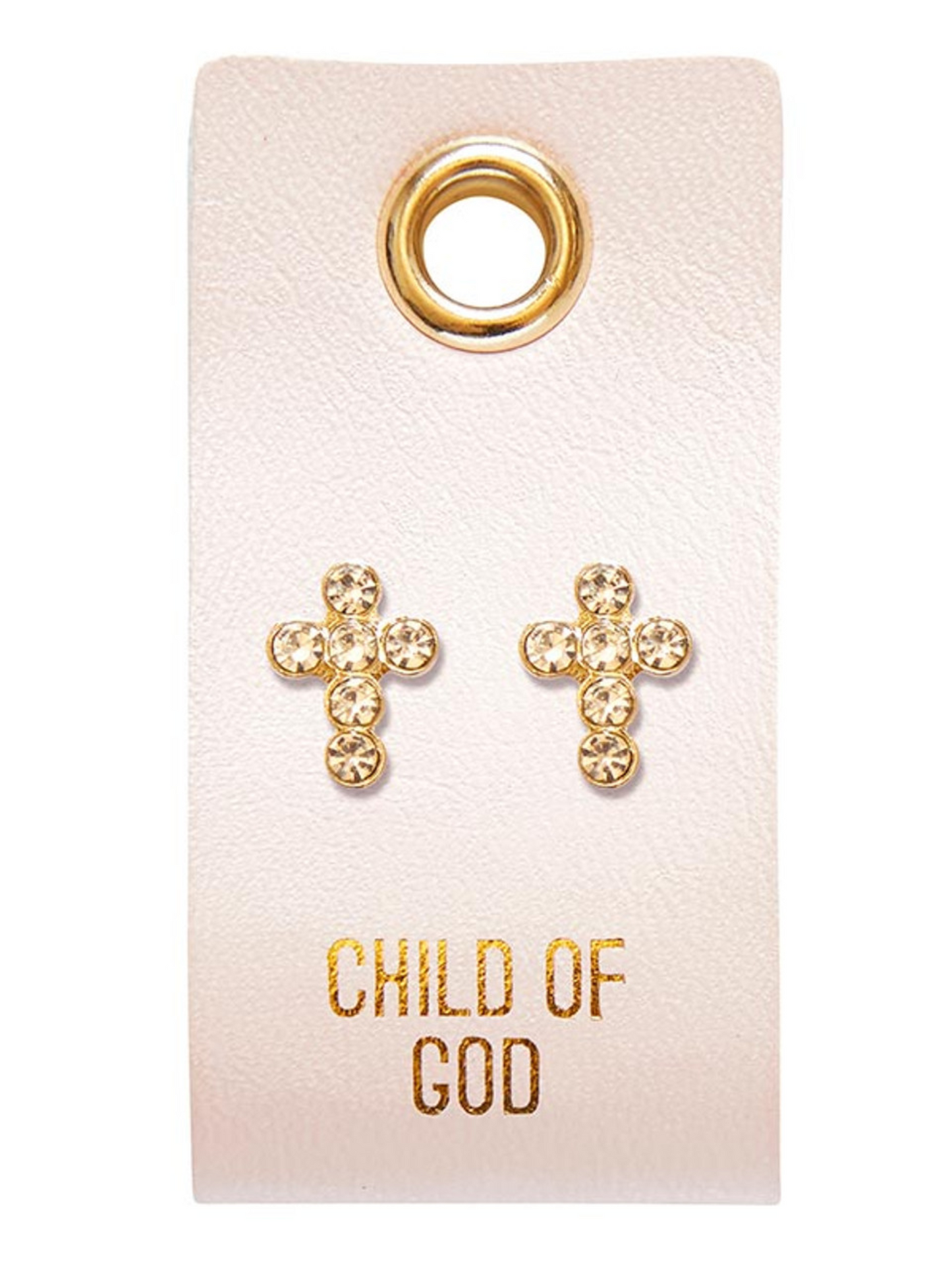 Children's Leather Tag Earrings