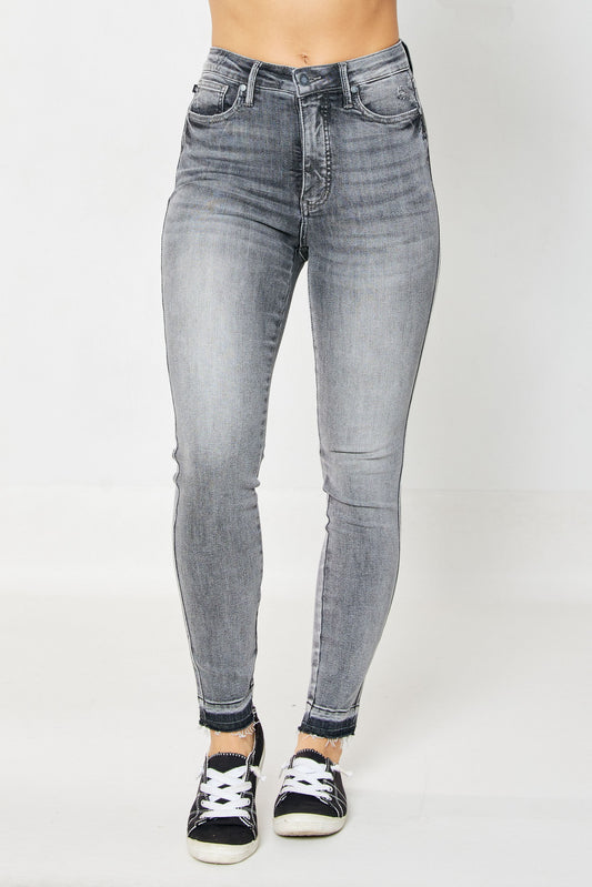 Judy Blue Grey High Waist Tummy Control Skinny Jeans