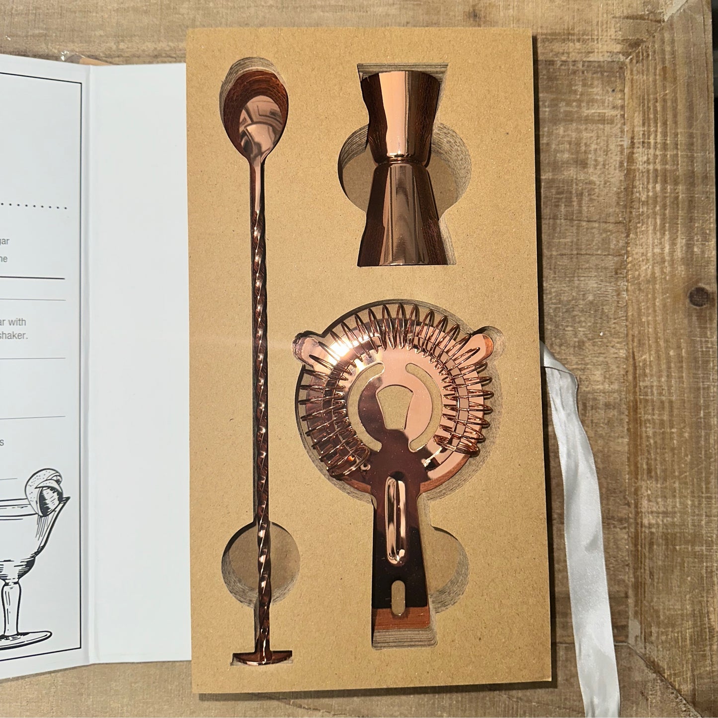 Happily Ever After Rose Gold Barware Set