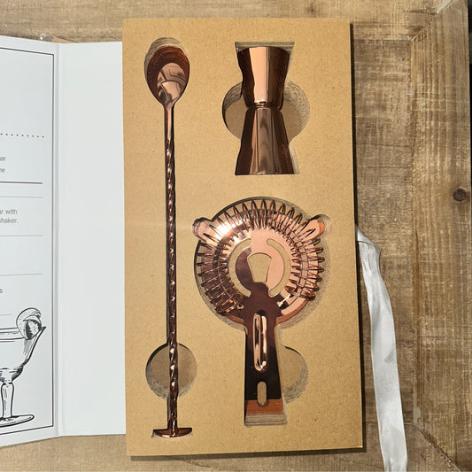 Happily Ever After Rose Gold Barware Set