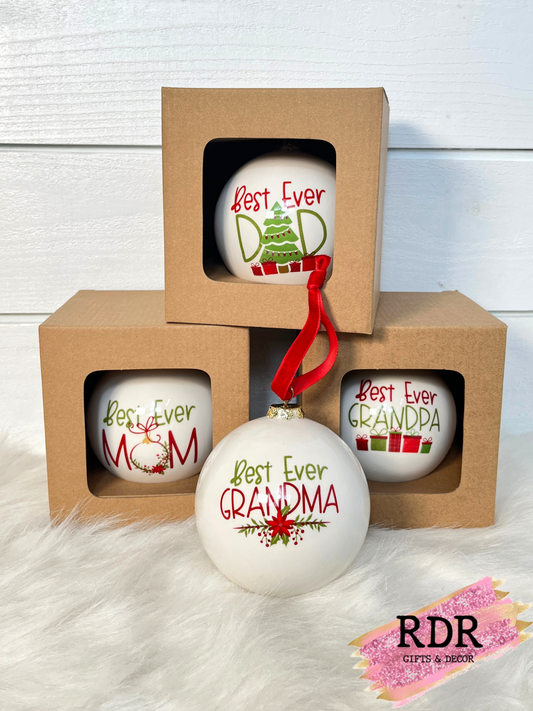 Assorted Best Family Boxed Christmas Ornaments