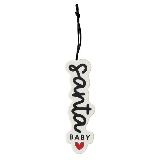 Santa Baby Ceramic Ornament