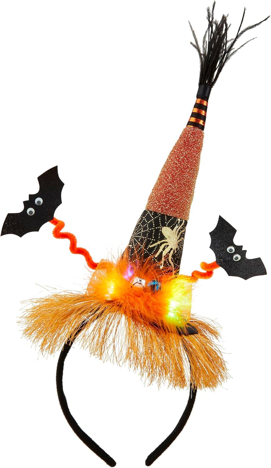 Mud Pie Childrens, Light Up Headband, Witch Hat