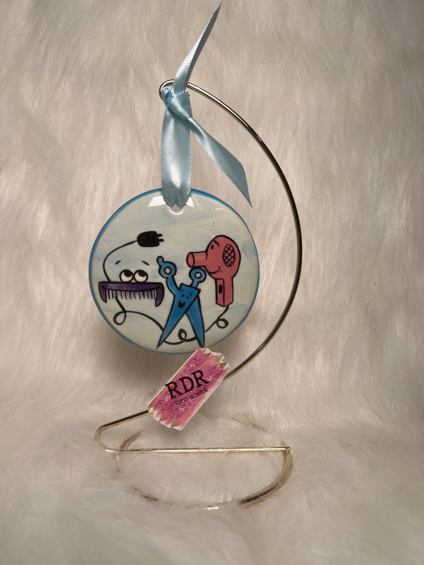 Nola Watkins Occupations Round Hand Painted Ornament
