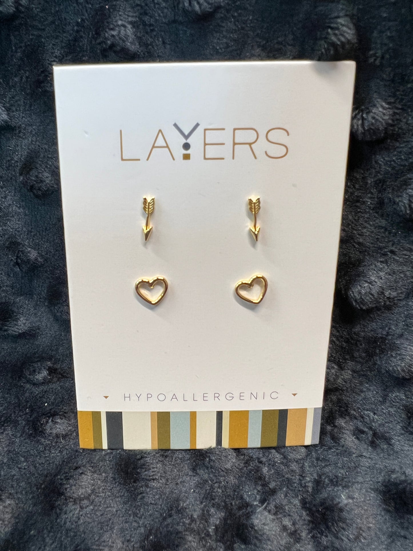Layers Gold-tone Earrings
