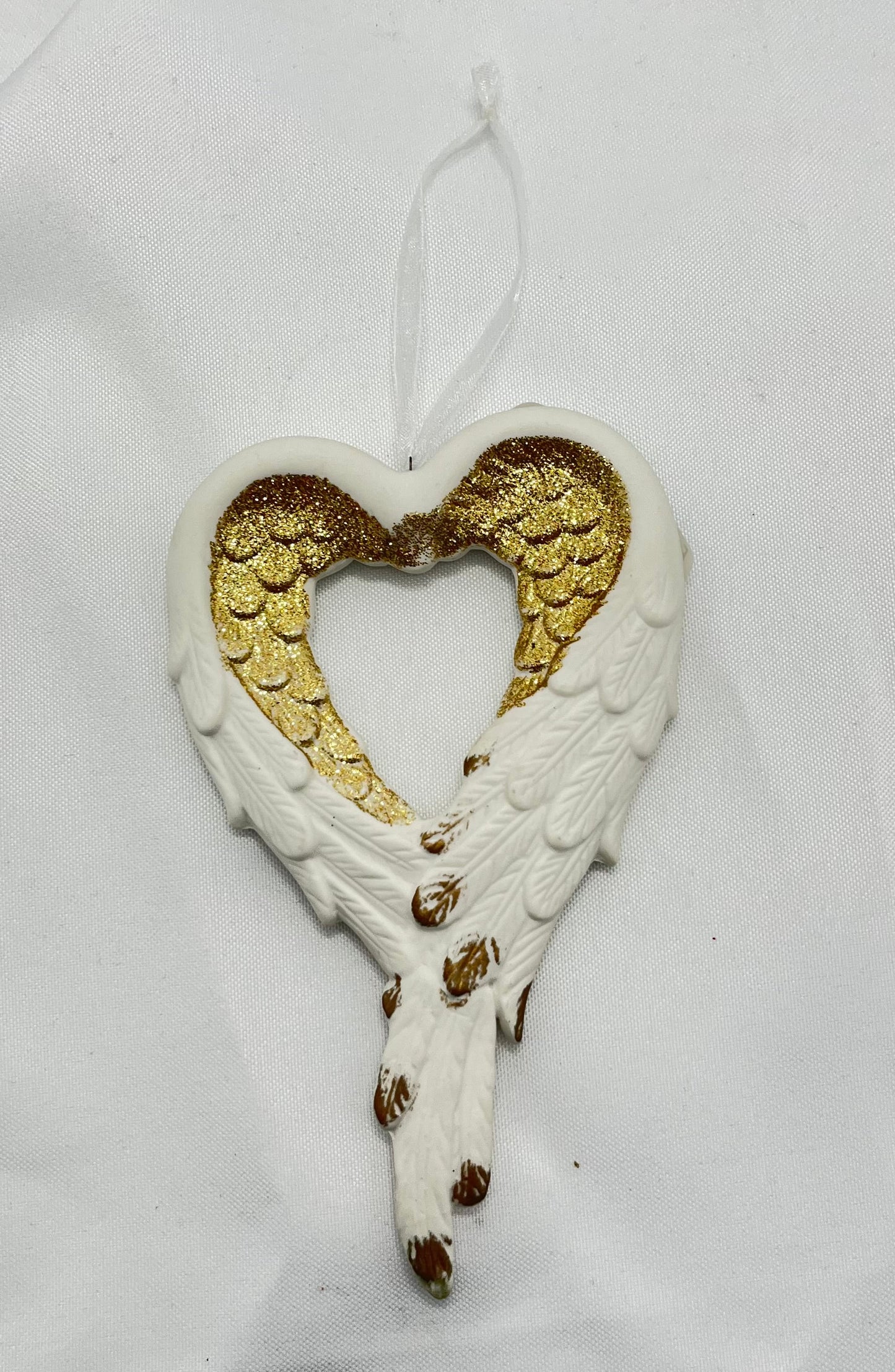 Feather Heart Ornament