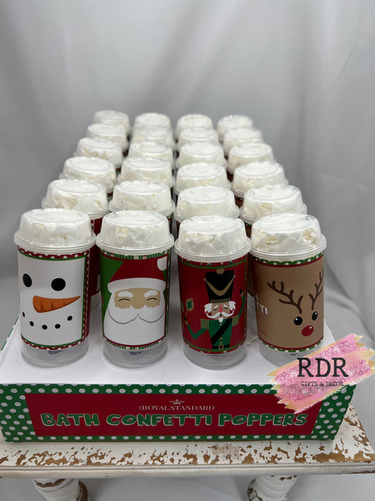 Christmas Cheer Bath Confetti Poppers
