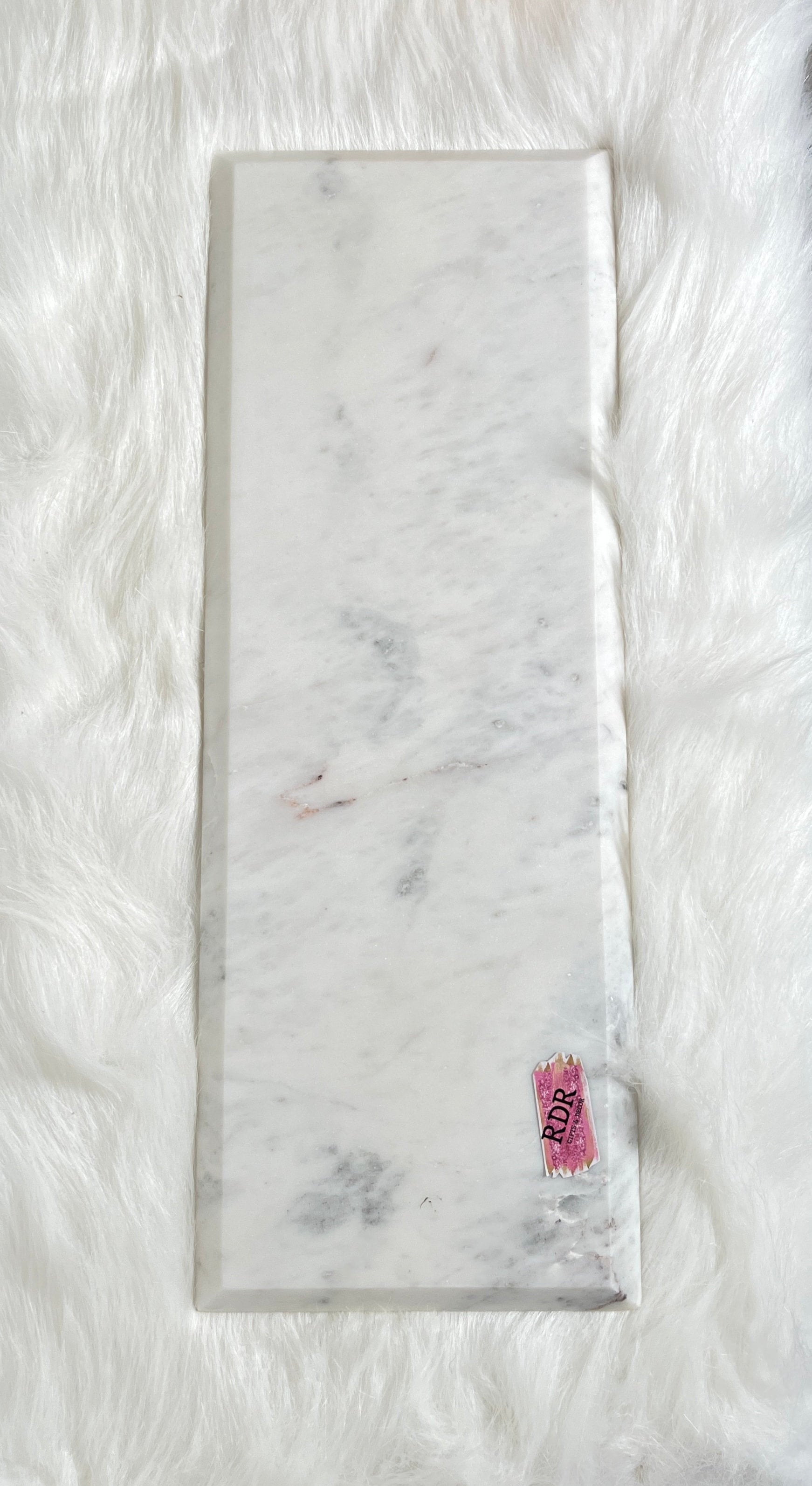 Large Marble Candle Tray