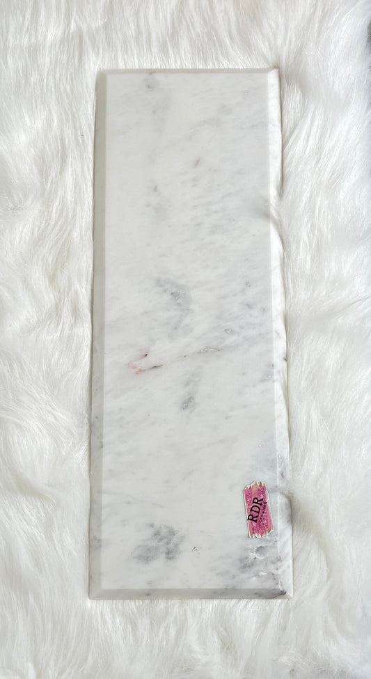 Large Marble Candle Tray