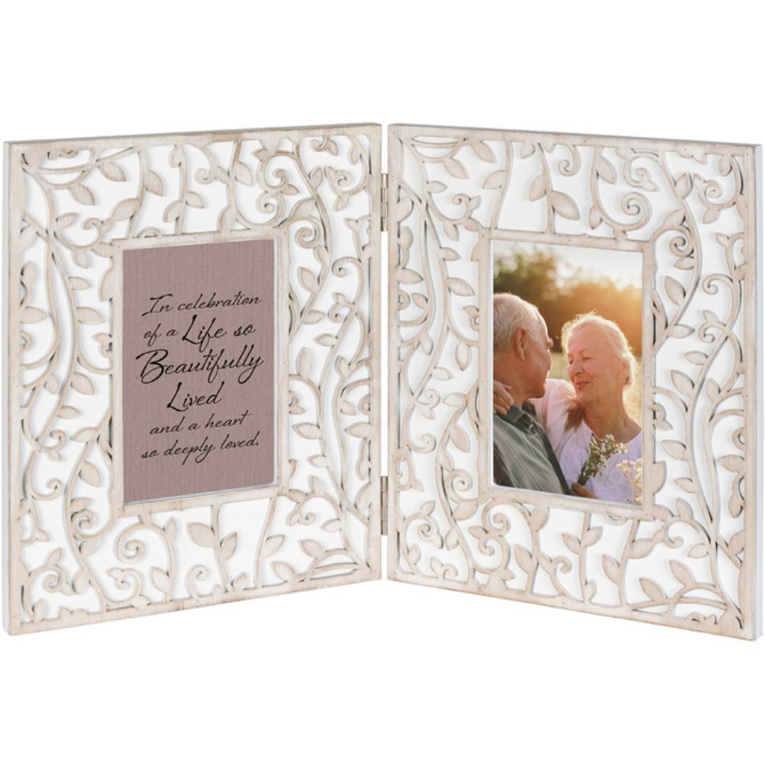 "Beautifully Lived" Decorative Double Frame