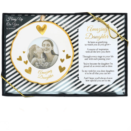 Amazing Daughter Photo Frame Ornament