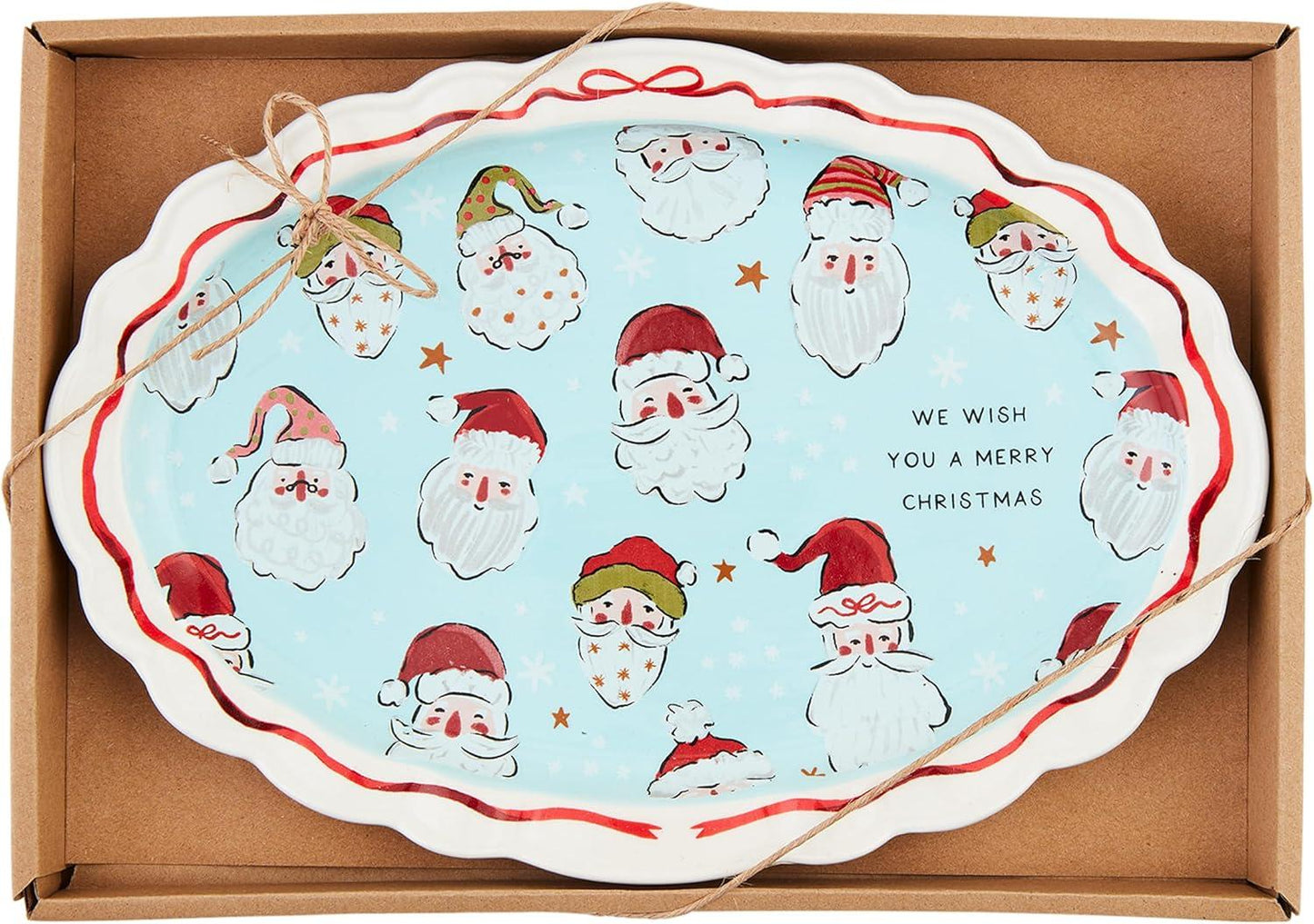 Mud Pie Santa Boxed Sentiment Plater