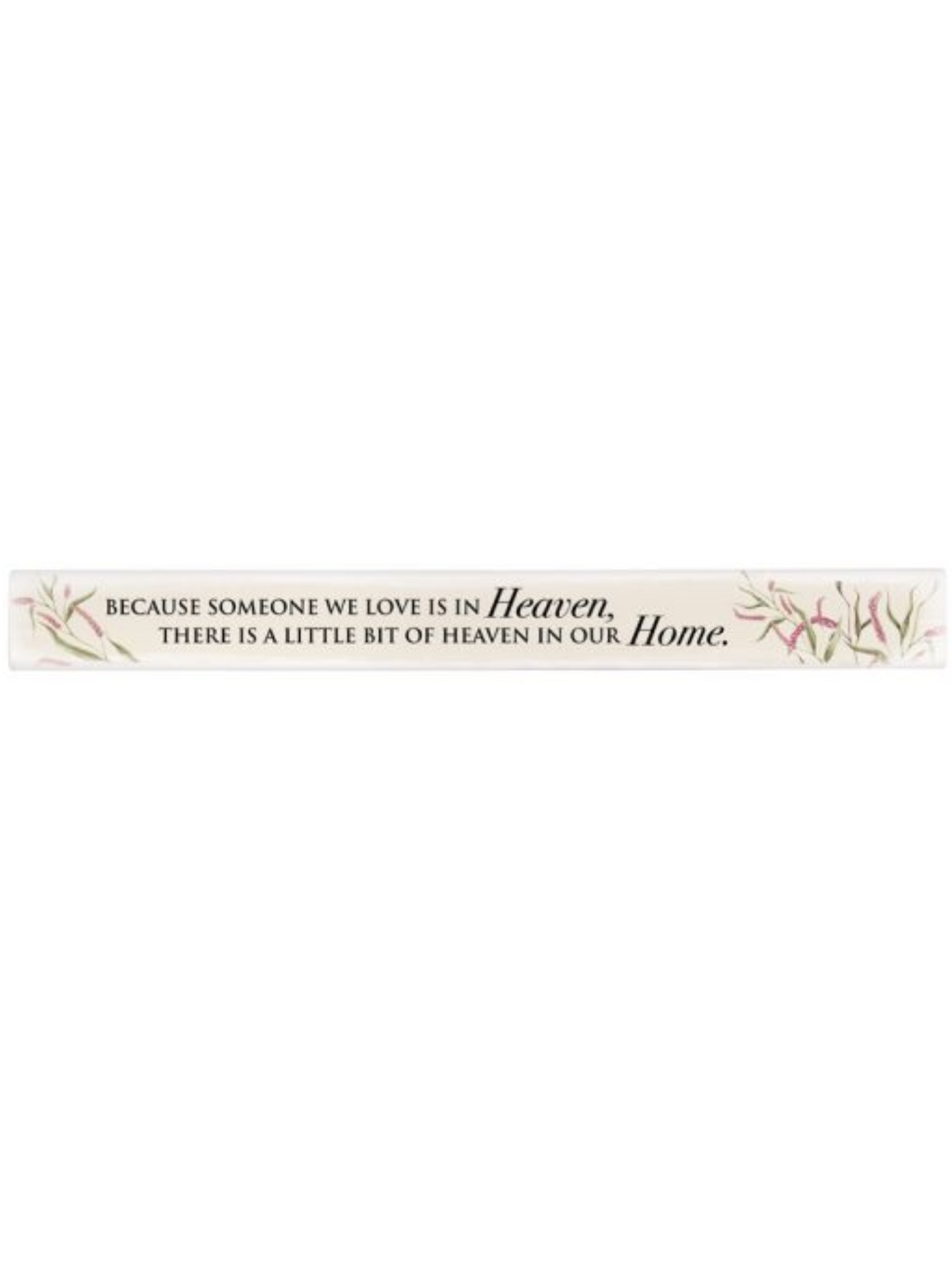 Wooden Bereavement Skinny Block Decor