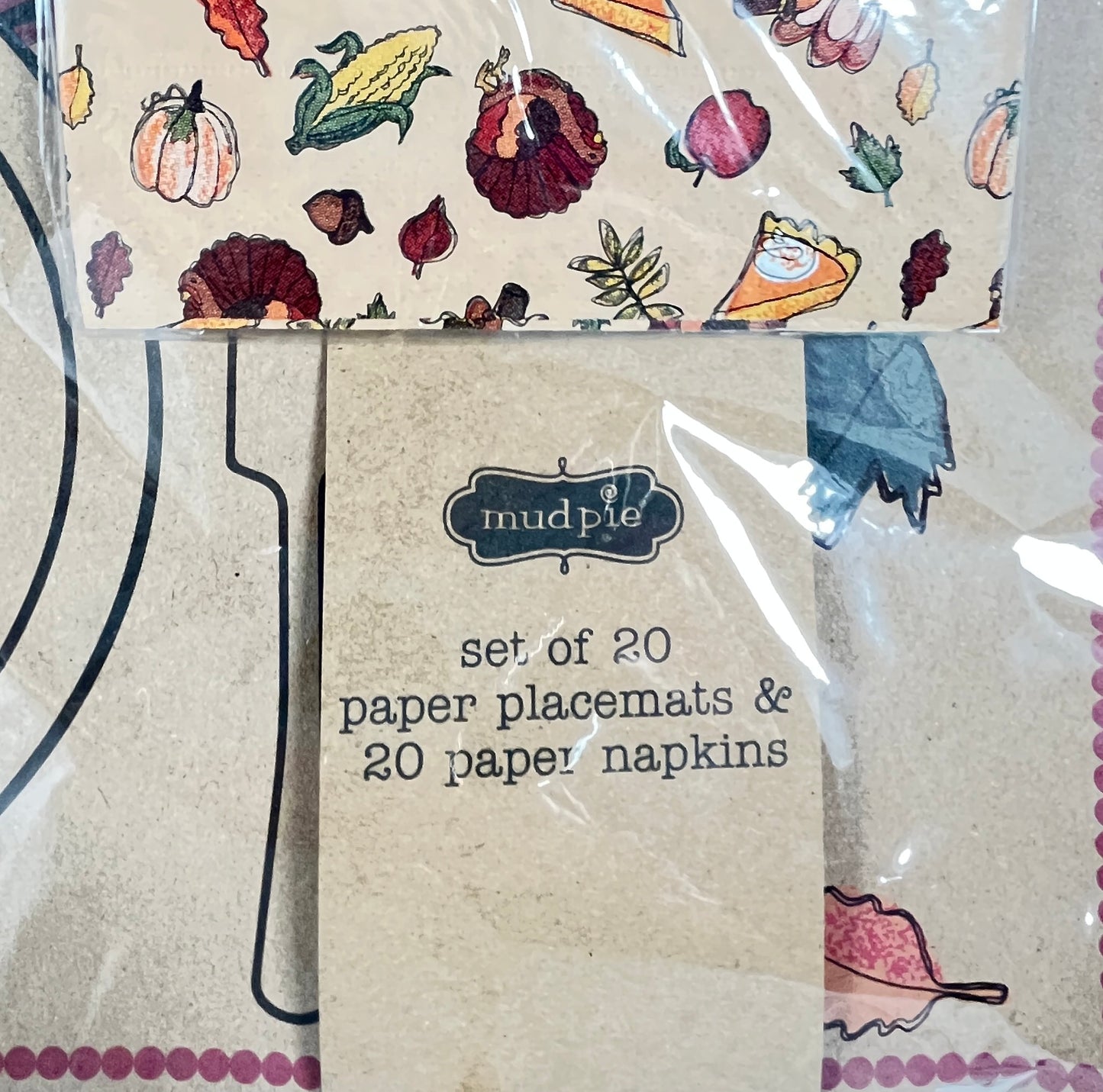 Thanksgiving Napkin and Place Setting Set