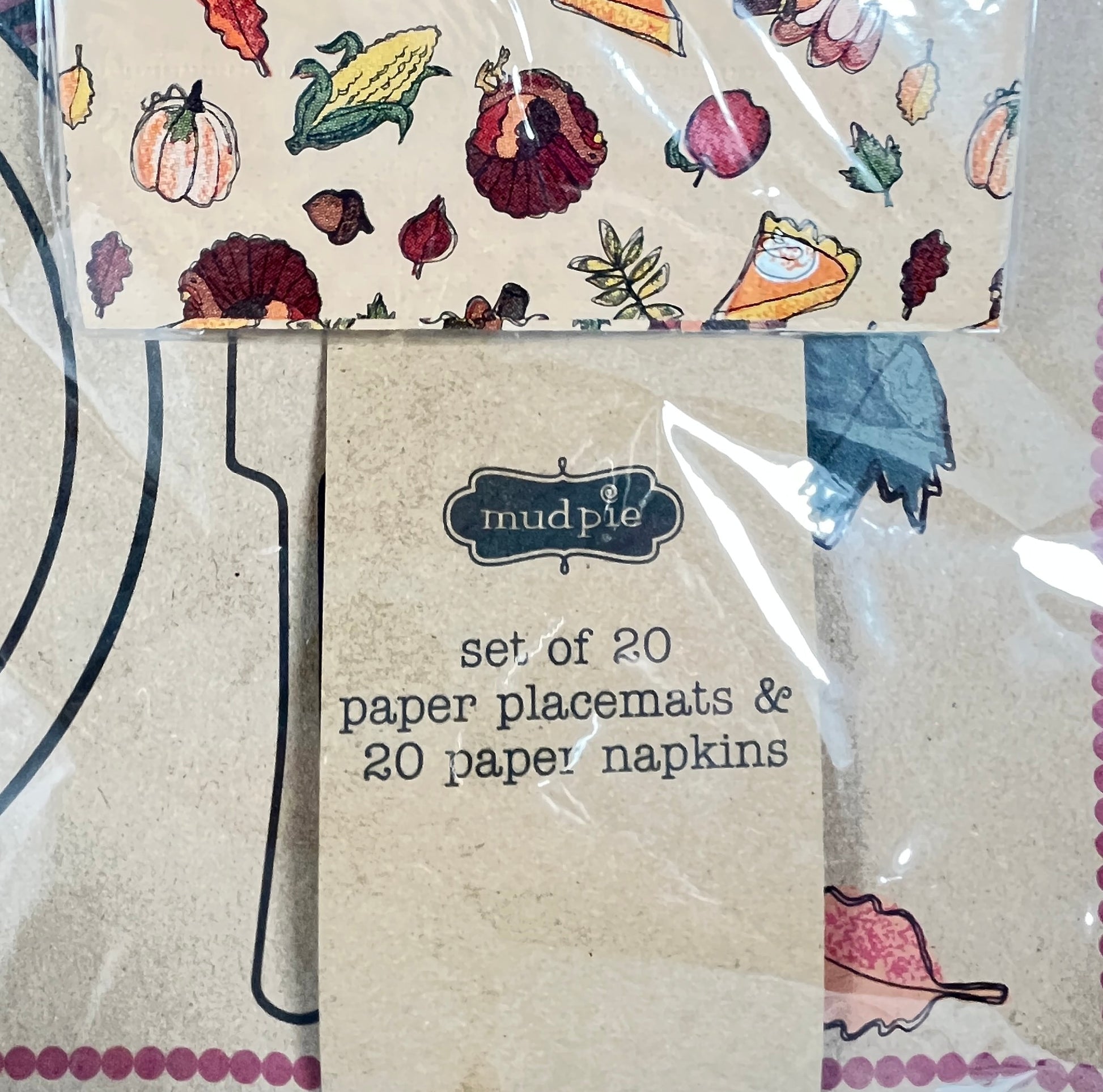 Thanksgiving Napkin and Place Setting Set