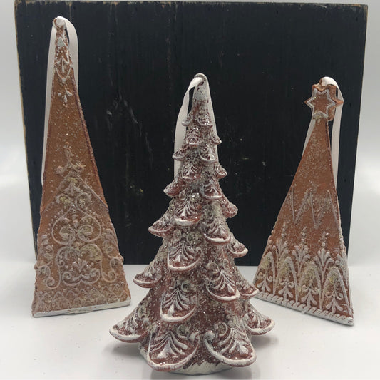 Gingerbread Tree Ornament 5.5-6.5"H