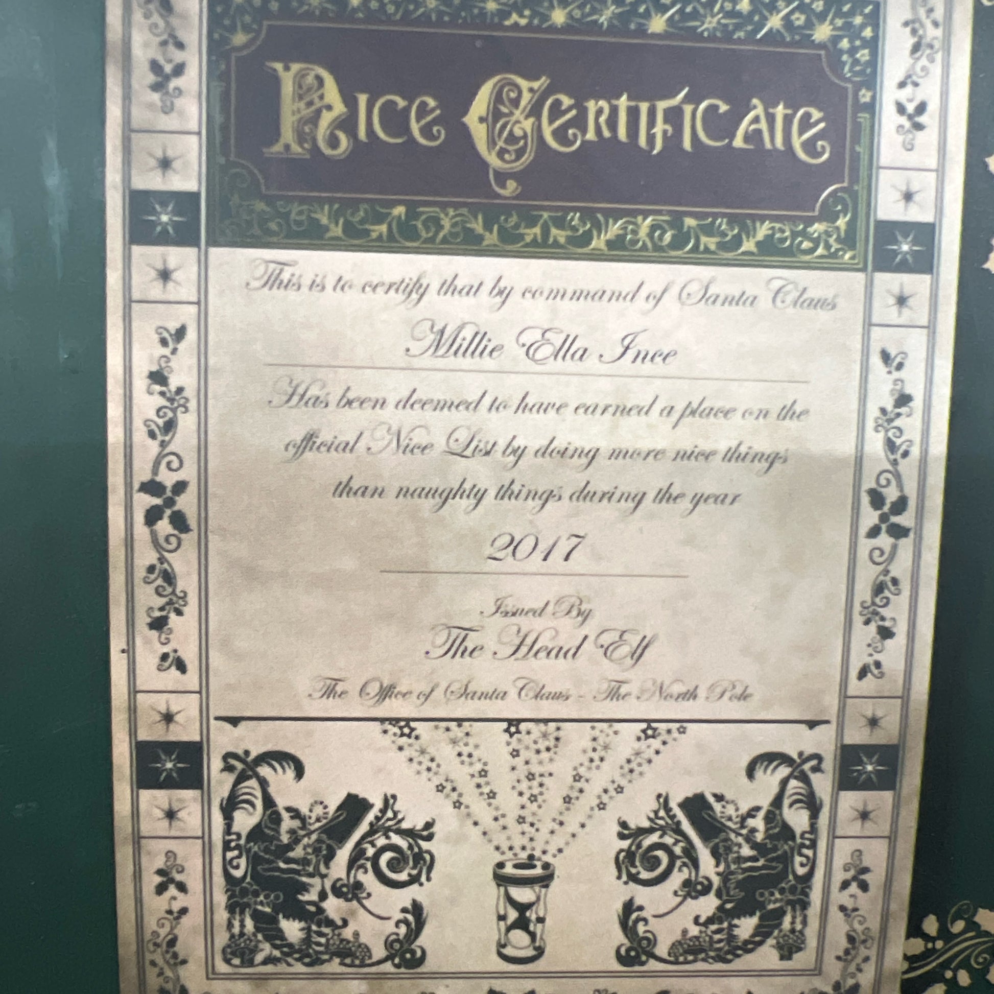 Nice Certificate Scroll
