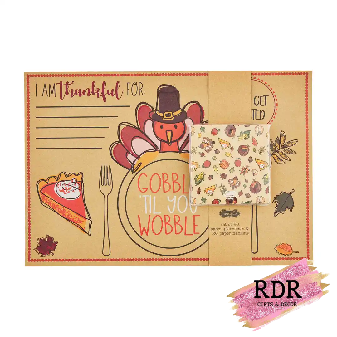 Thanksgiving Napkin and Place Setting Set