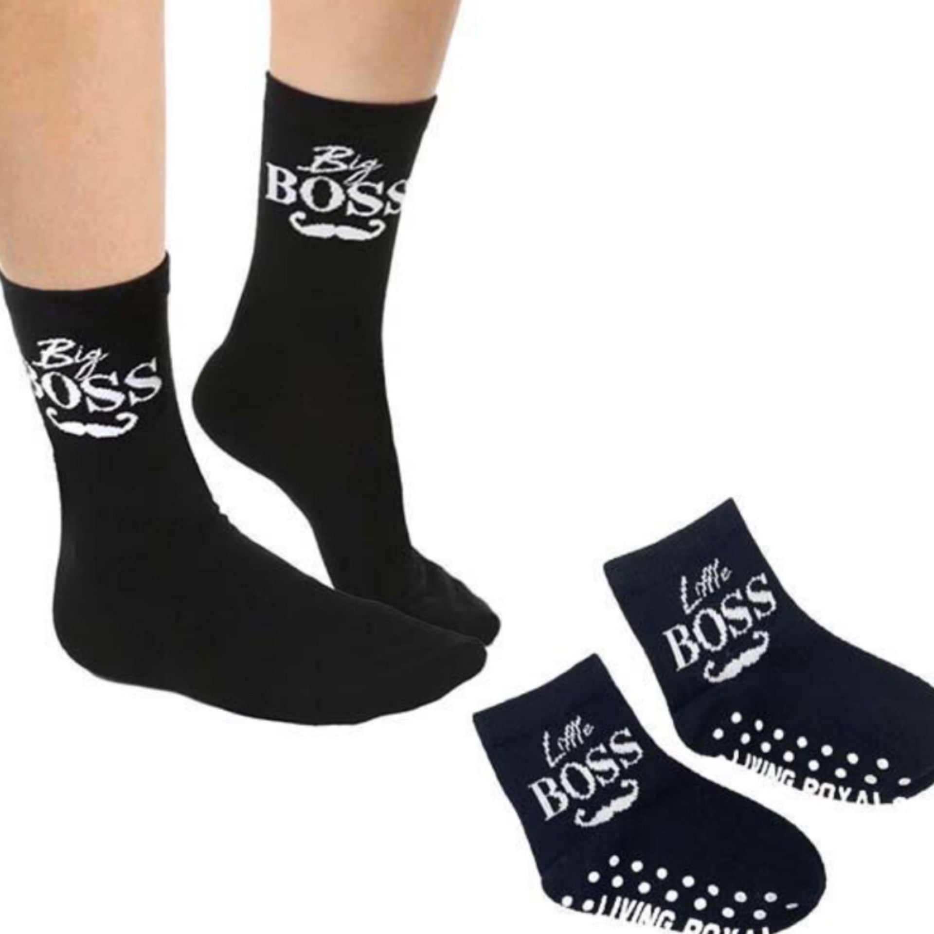 Me & My Mini Socks -Big Boss Little Boss Socks