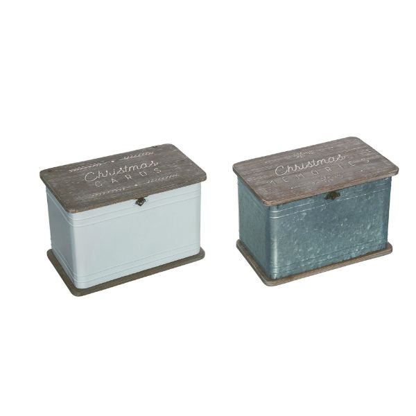 Metal & Wood Memories Box