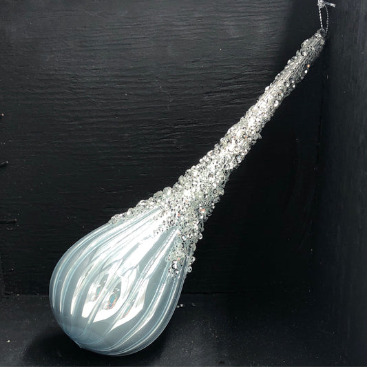 Blue Drop Icicle Ornament