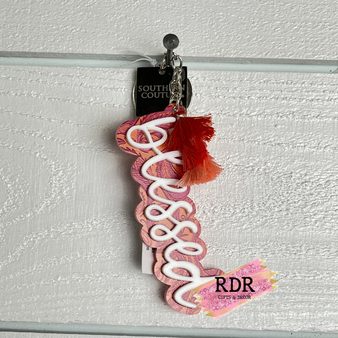 Southern Couture Acrylic Word Key Chains