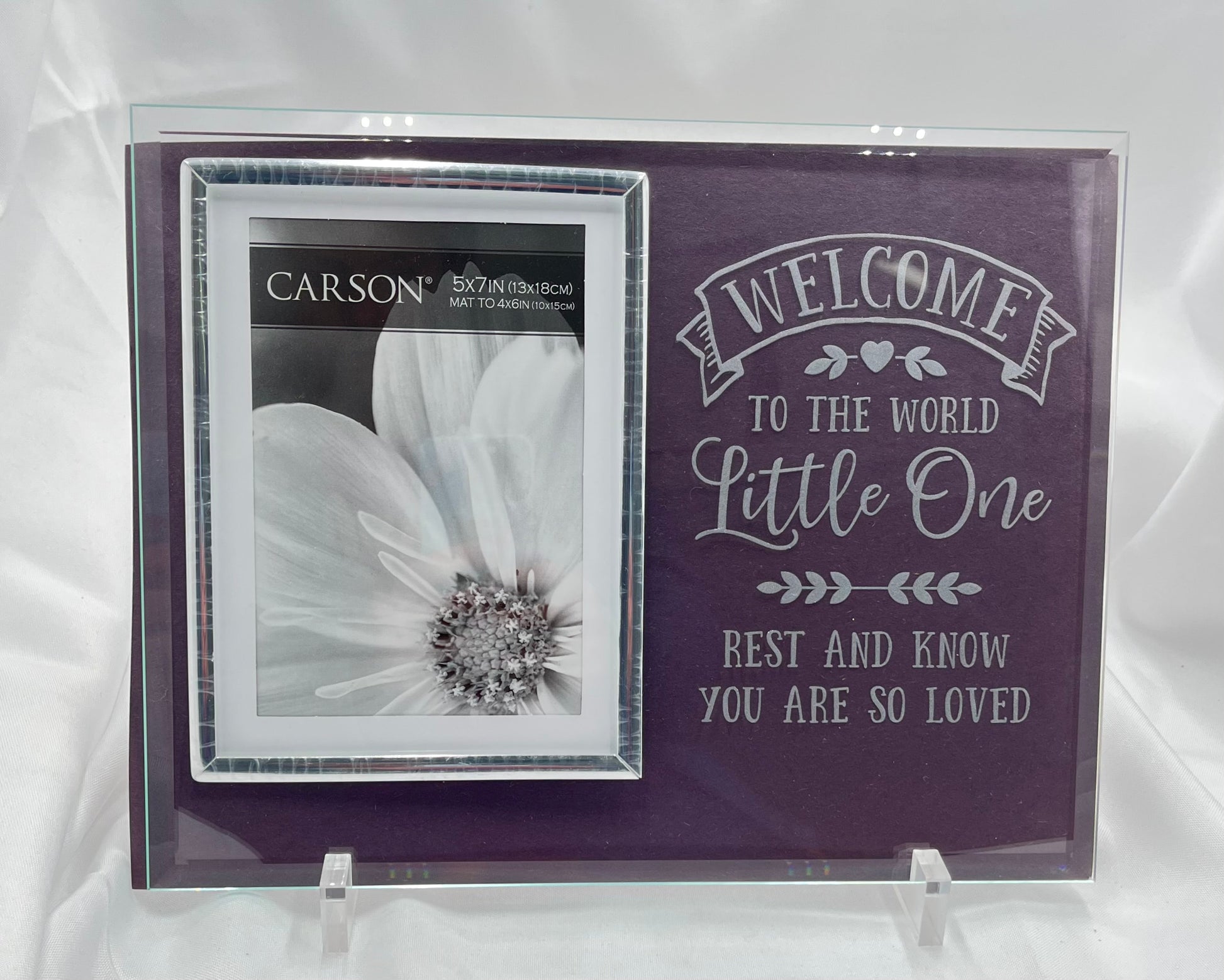 Welcome Little One Glass Frame