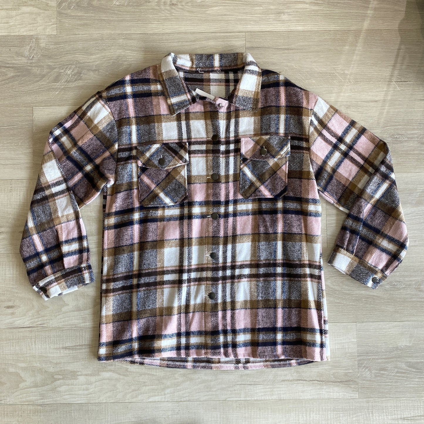 Pink Plaid Shacket