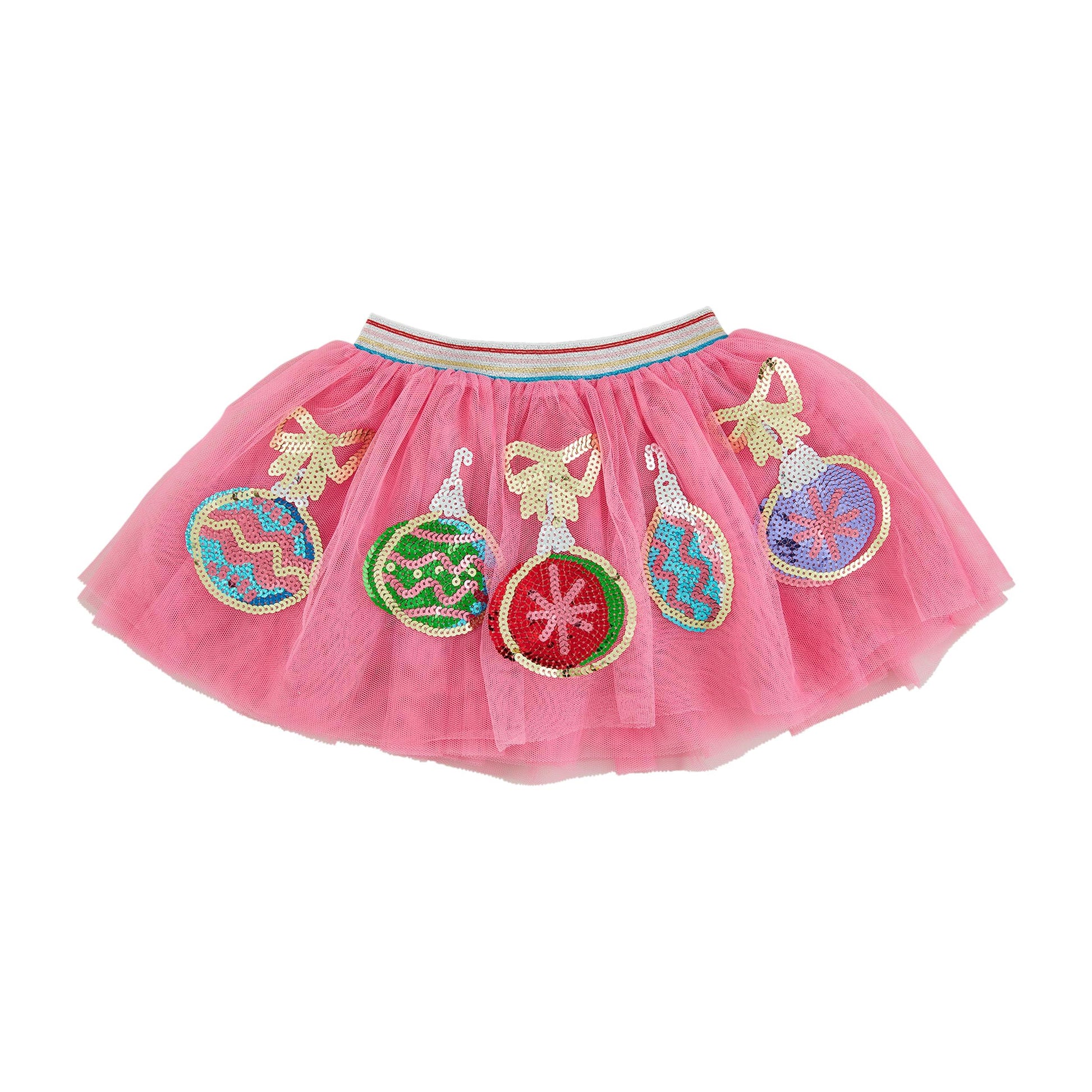 Mud Pie Girls Children Multi Christmas Sequin Tutu