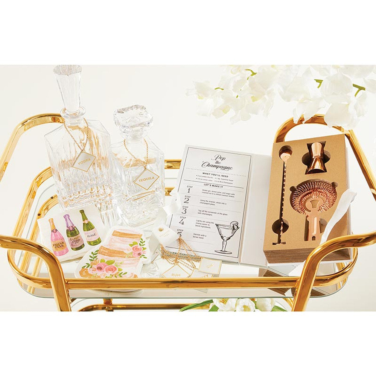 Happily Ever After Rose Gold Barware Set