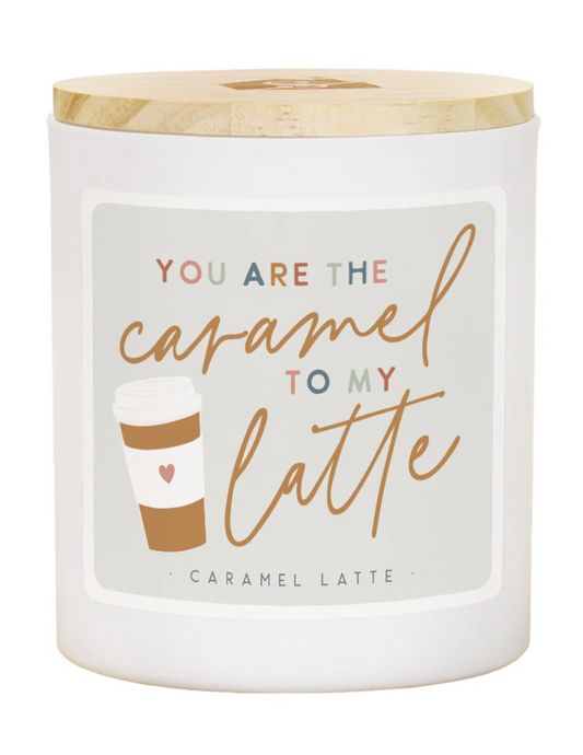 You Are The Caramel to My Latte Candle