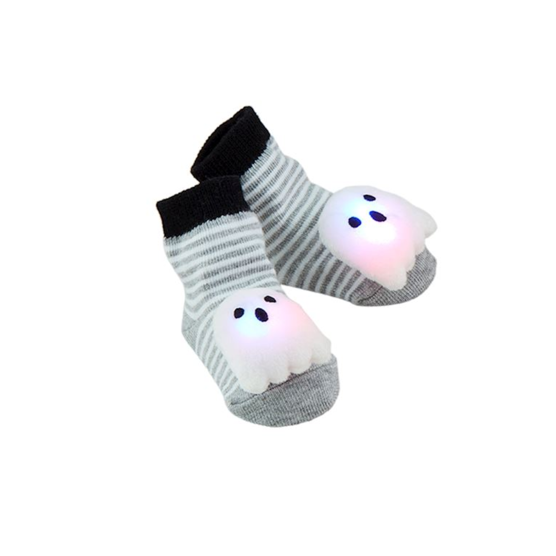 Mud Pie Halloween Light Up Socks- 0-12 Months