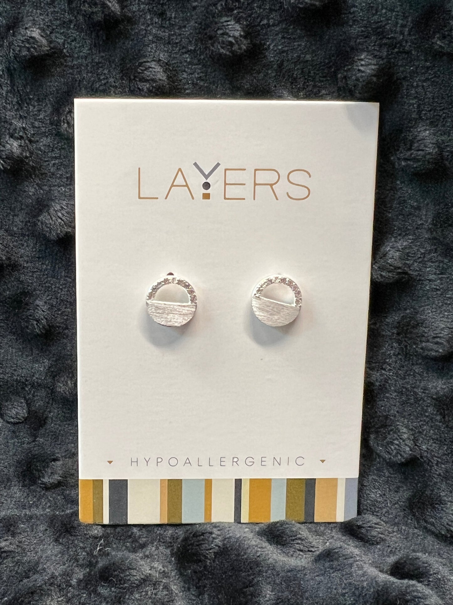 Layers Silver-tone Earrings