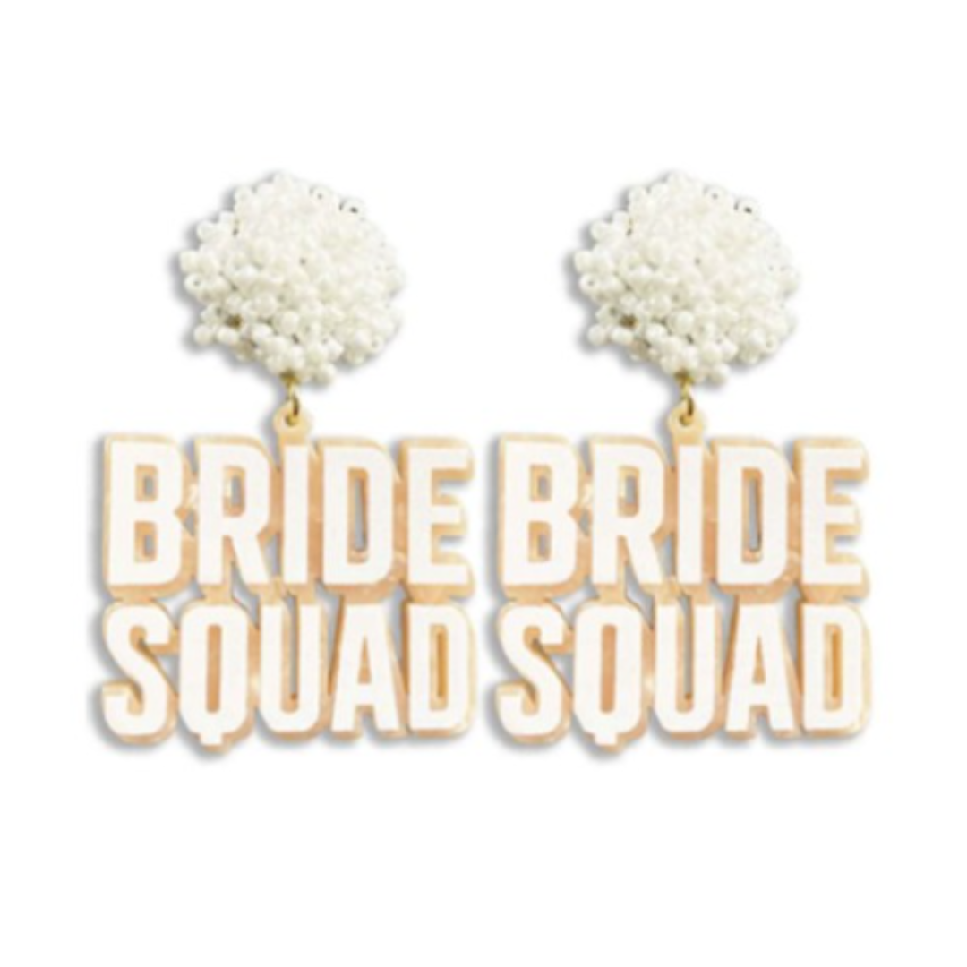 Rose Bride Squad Earrings