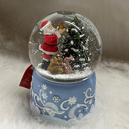 Santa Swirl Musical Snow Globe