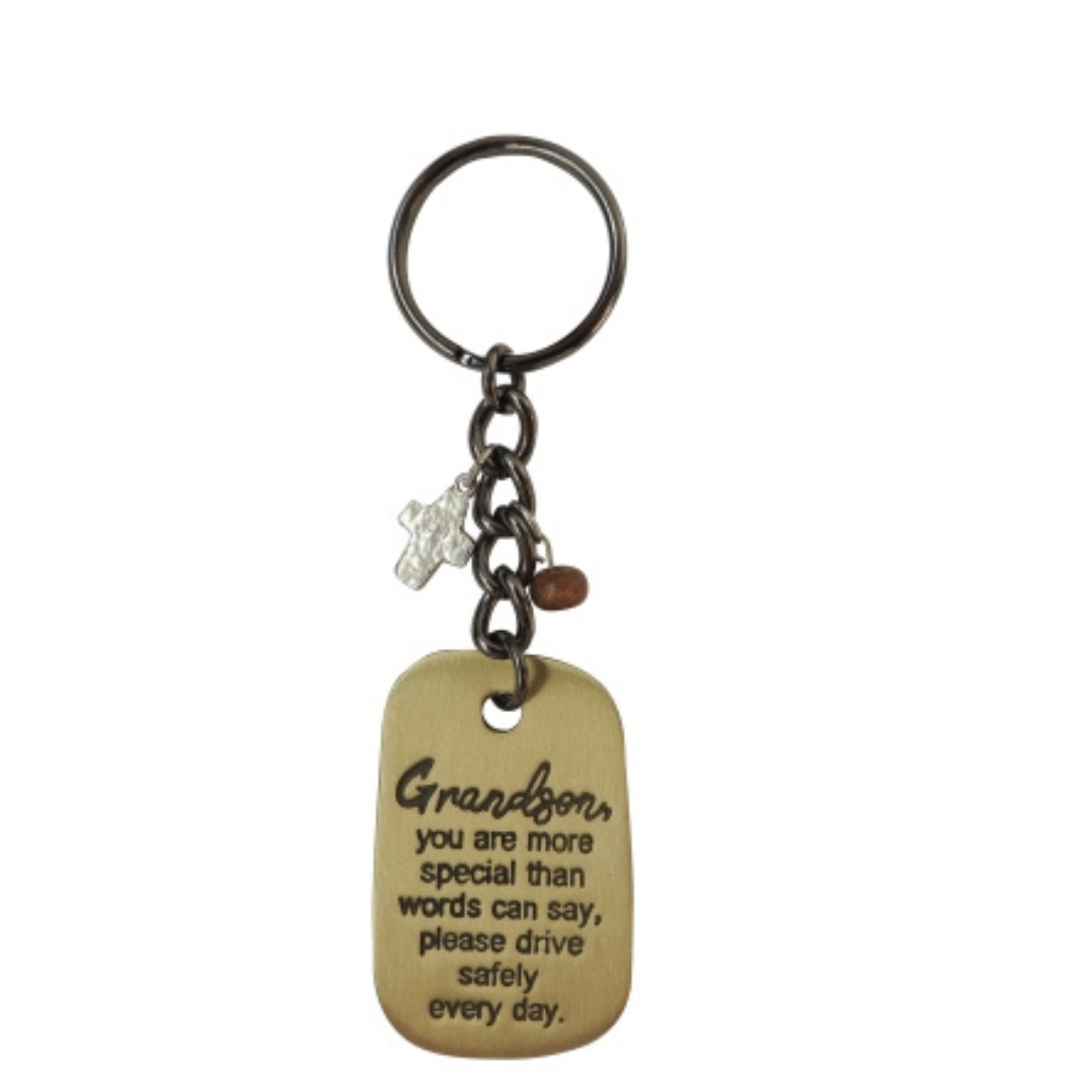 Men's Key Chains With Cross Dangle