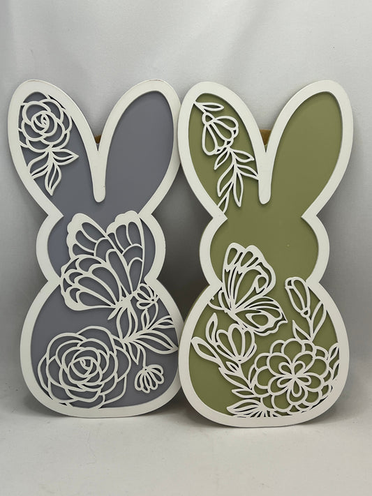 Wooden Easter Bunny Plaque