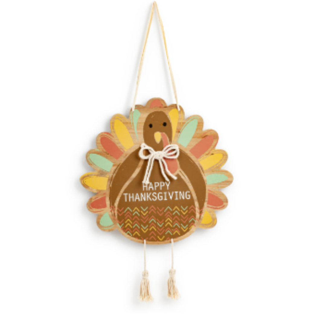 Happy Thanksgiving Turkey Door Hanger