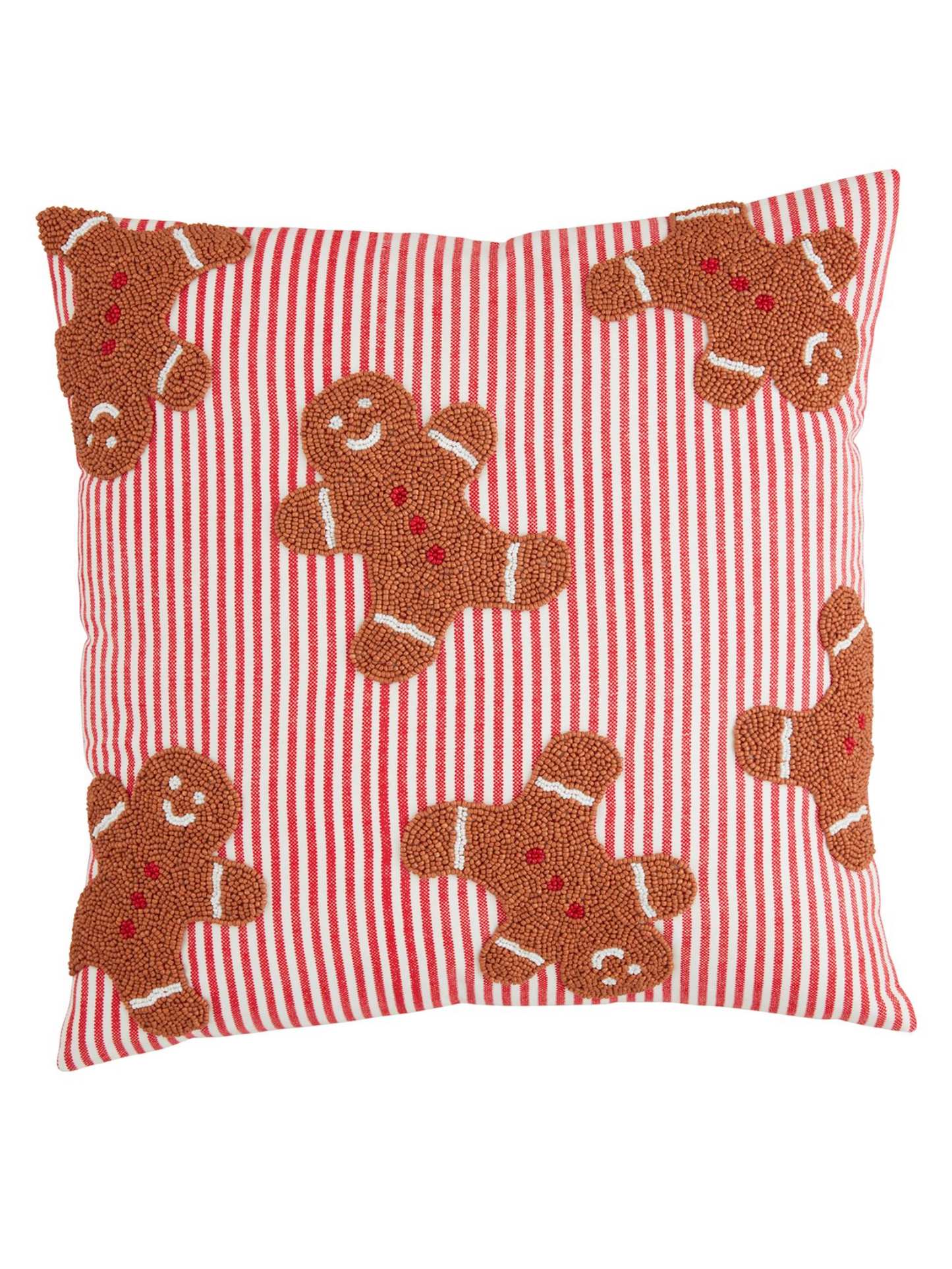 Mud Pie Beaded Christmas Pillow