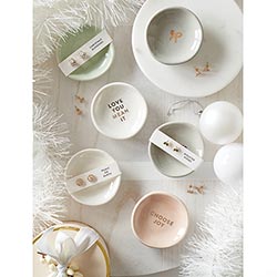 Christmas Trinket Tray with Earrings