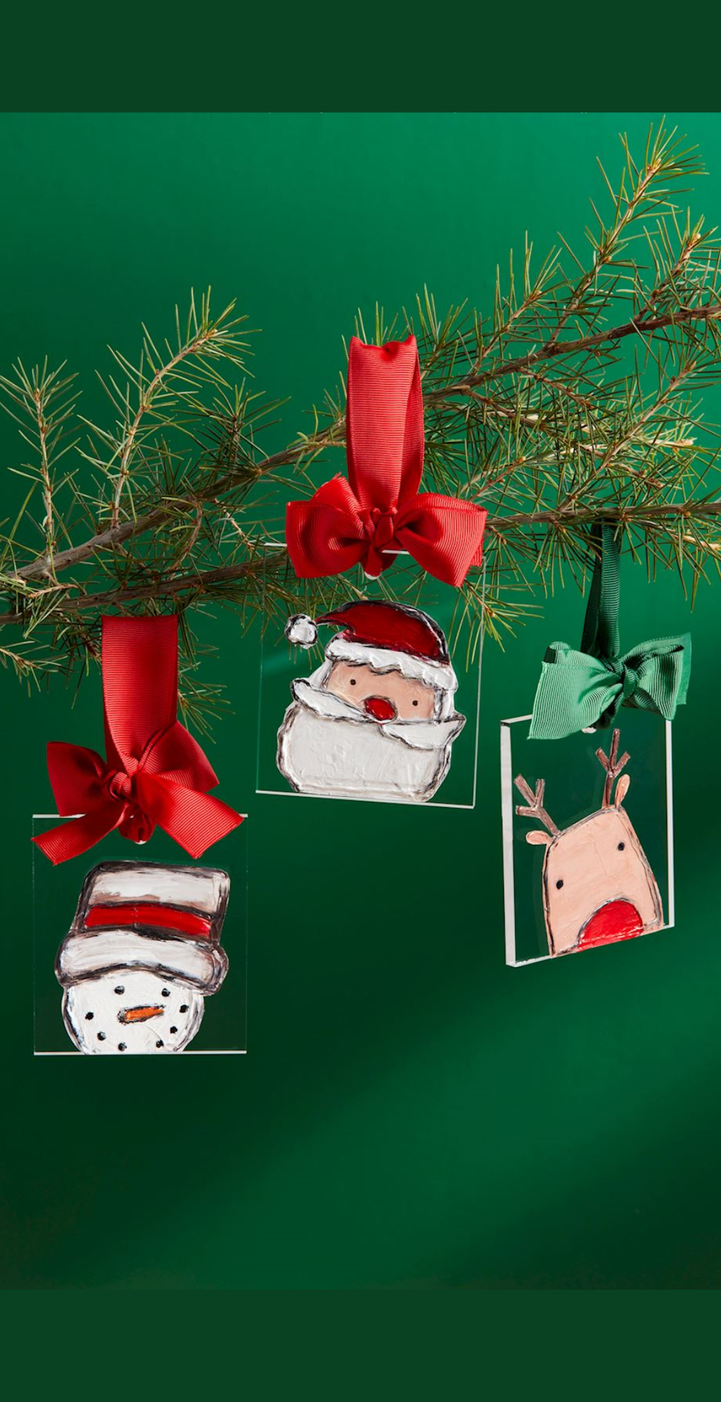 Mud Pie Acrylic Christmas Ornament