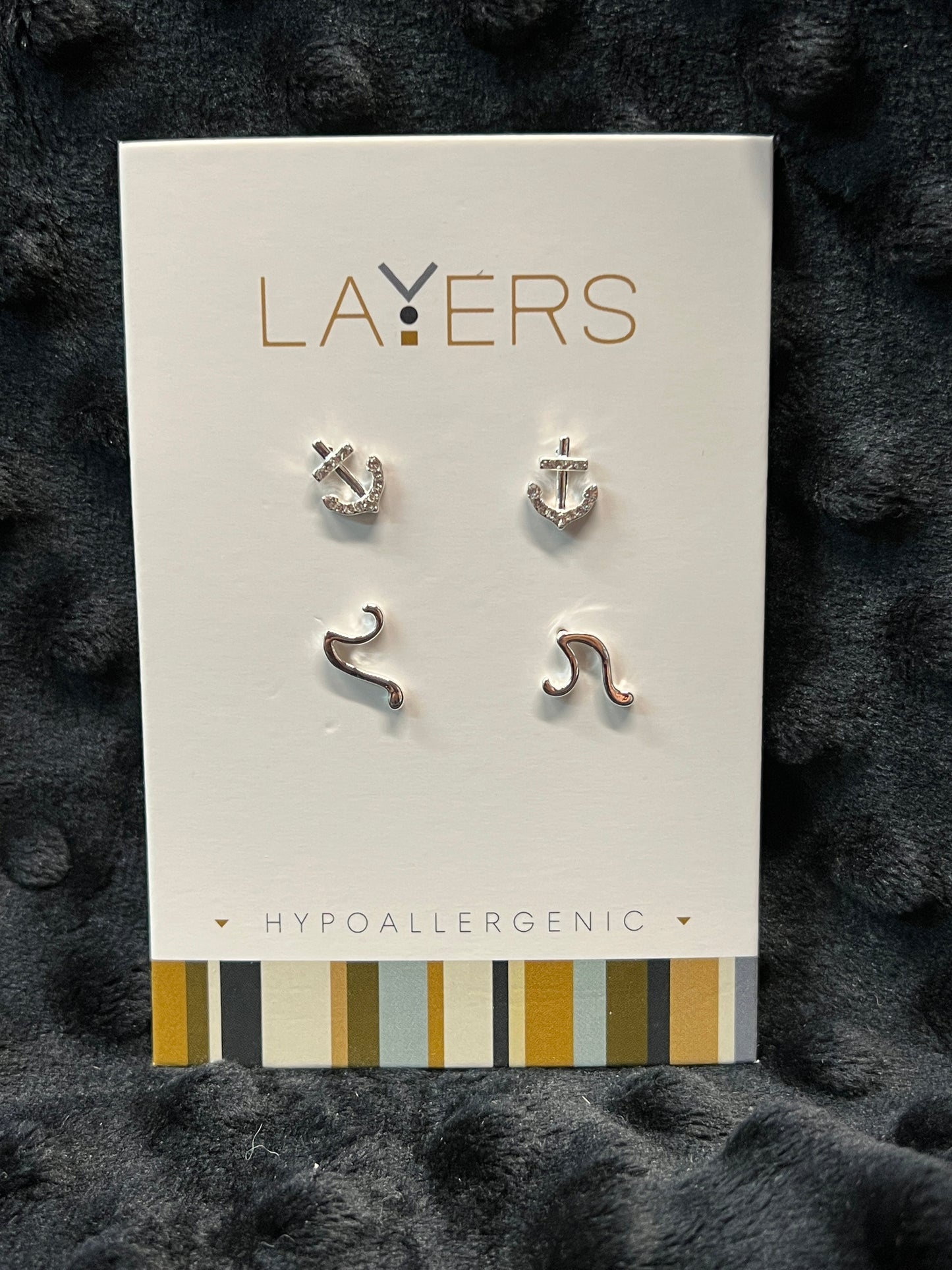 Layers Silver-tone Earrings